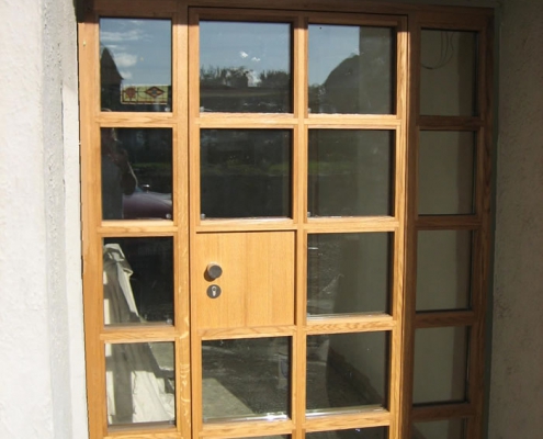 Entrance Door – Solid European Oak c/w stainless steel hardware